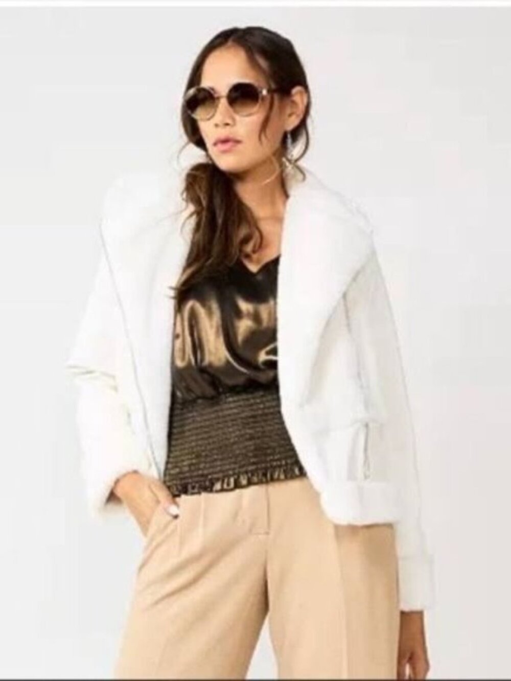 Nine West Daisy Dew Moto Jacket NWT - Picture 8 of 10